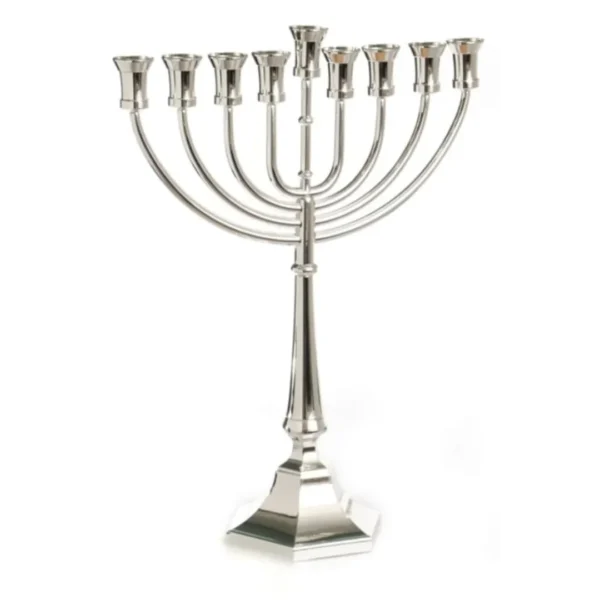 חנוכיה אור מלכות ציפוי כסף